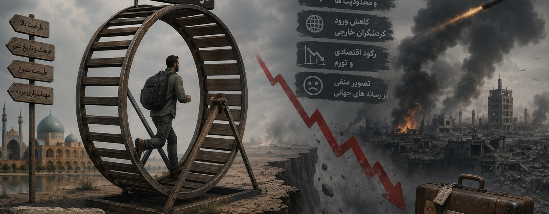 بحرانی که در دوسال گذشته گریبان گردشگری ایران را گرفته خیال رهایی آنرا ندارد