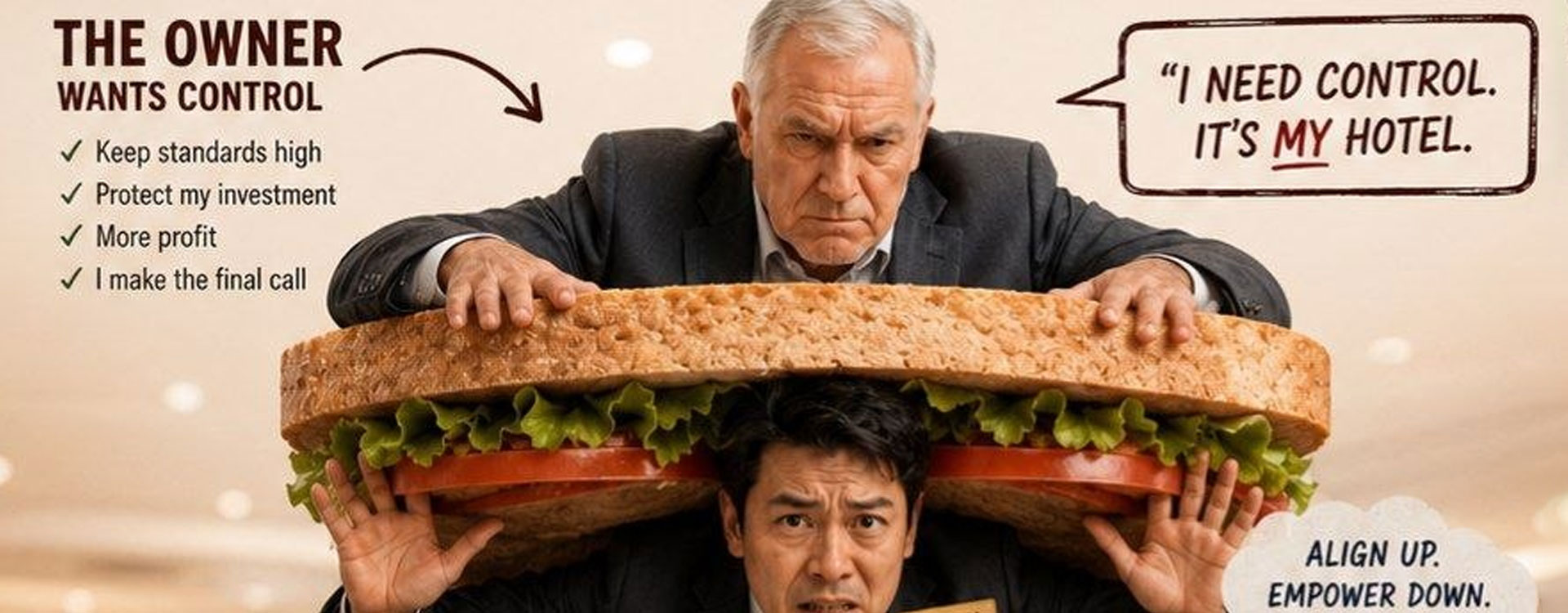 آیا شما هم در هتل یک مدیر ساندویچی هستید؟