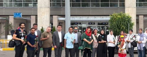 استقبال از خبرنگاران تور رسانهای هگتا در ایستگاه راهآهن رشت